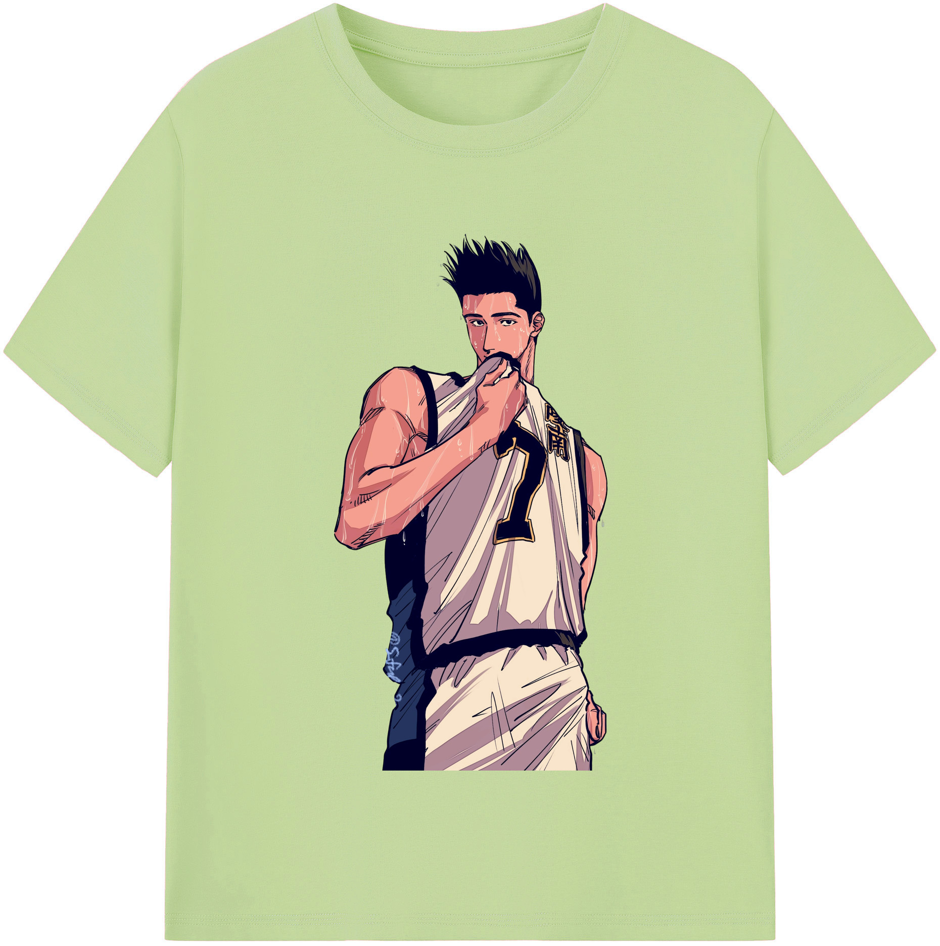 SLAM DUNK／スラムダンク 綿100％半袖Tシャツ（フロントプリント）